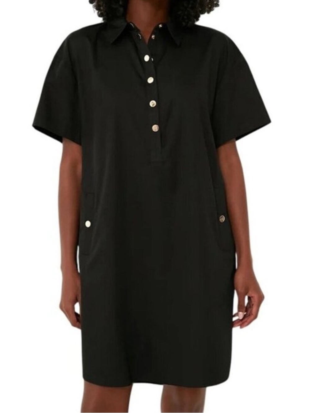 Tuckernuck Pomander Place Oakley Black Short-Sleeve Dress